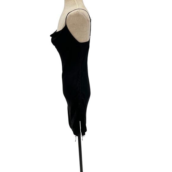Aritzia‎ Wilfred Only Ruched Slip Dress Mini Sleeveless Black Size Small - Picture 5 of 12